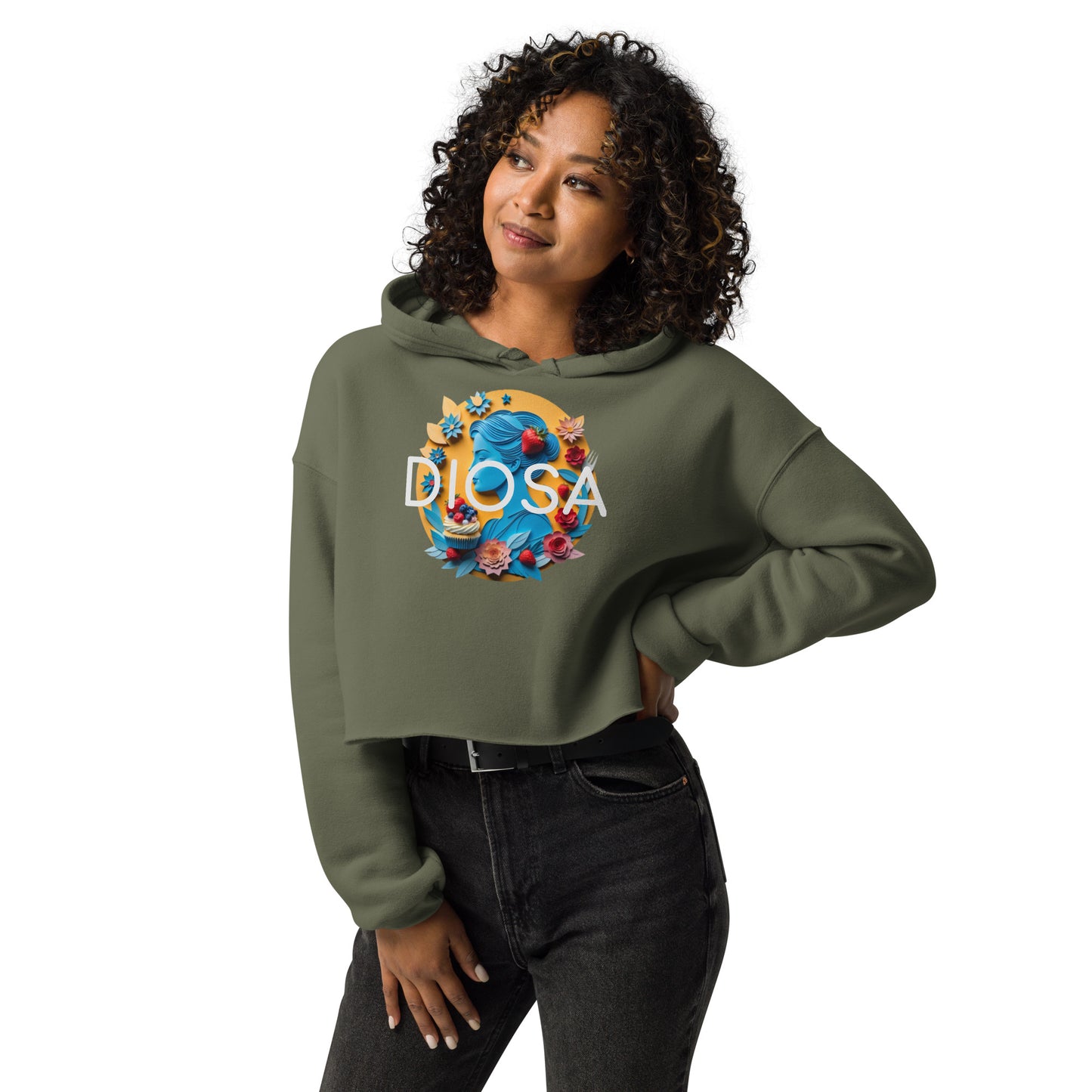 Diosa Crop Hoodie